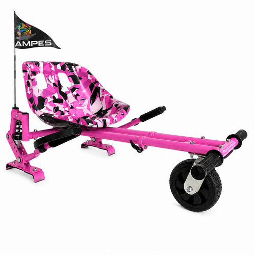 Hoverkart met Vering Roze - Voltes