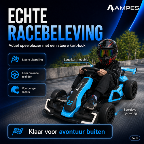 Ampes Elektrische Go Karts - Blauw
