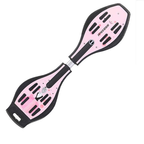 Waveboard Pink Stars met LED-wielen - Voltes