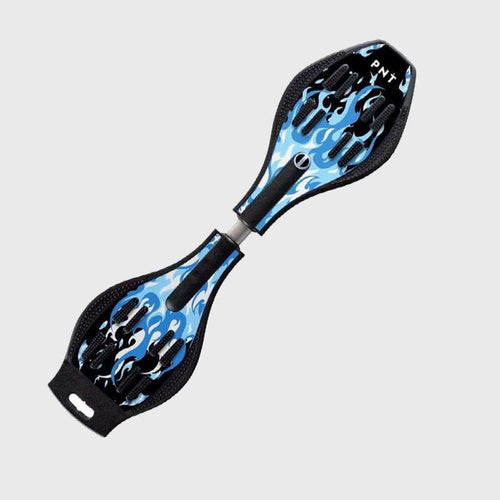 Waveboard Blue Flames met LED-wielen - Voltes