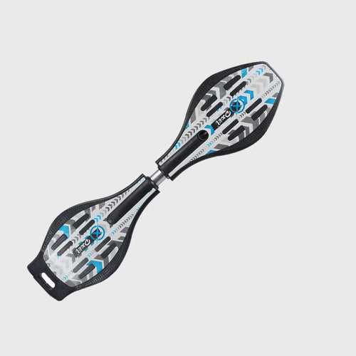 Waveboard Blue Army met LED-wielen - Voltes