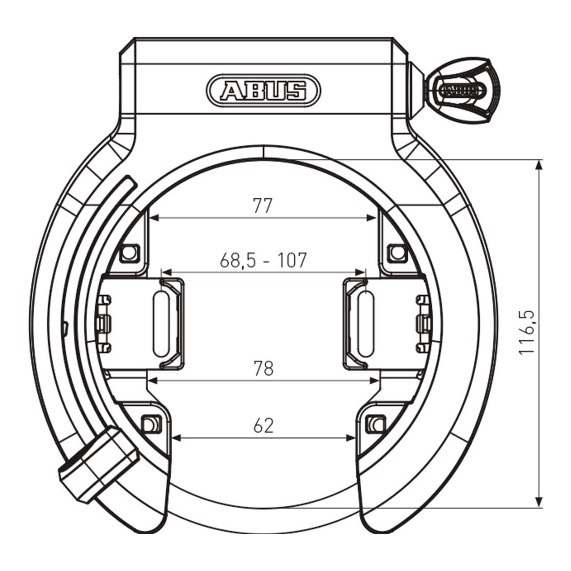 Abus Granit XPlus 6950M Ringslot