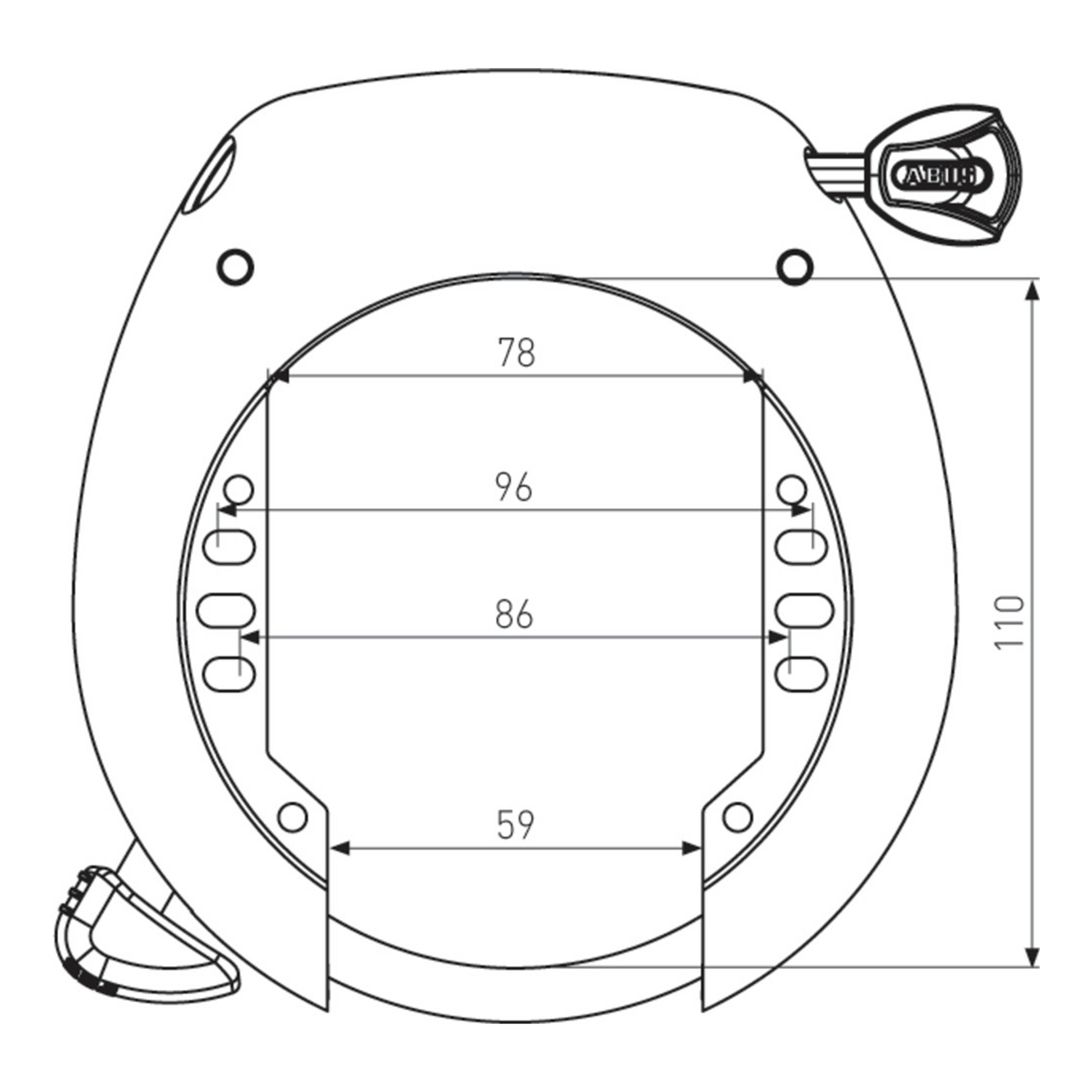 Abus Shield 5755L Xplus Ringslot