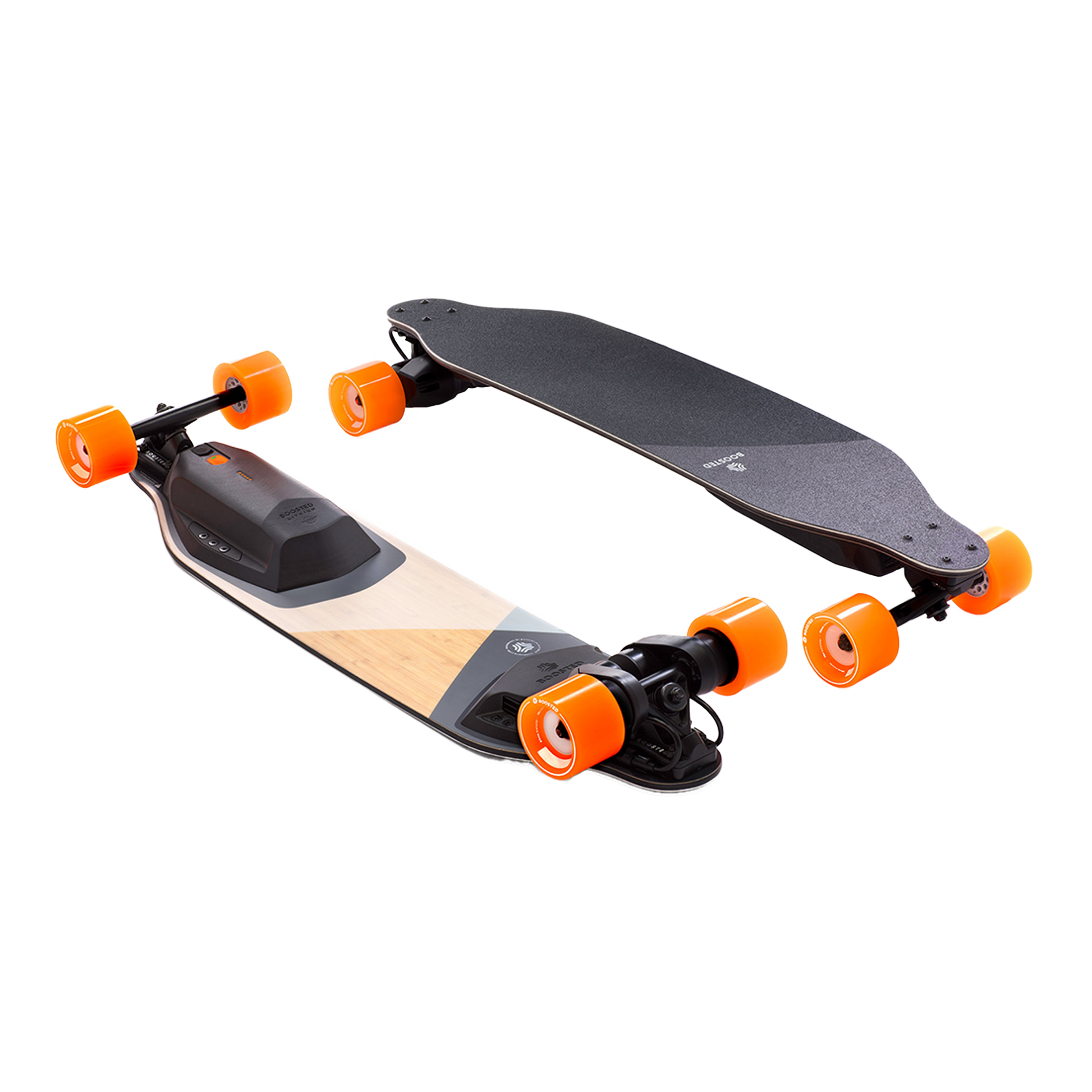 Boosted Board Plus onderkant en bovenkant