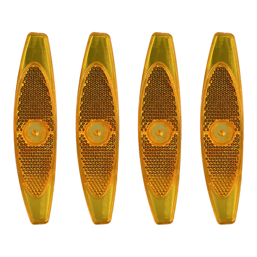 Fietsreflectoren Oranje (4 stuks)