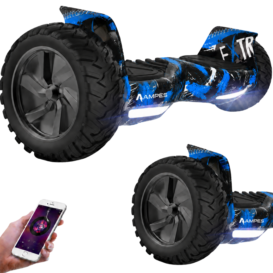 Off Road Hoverboard - Graffiti Blauw