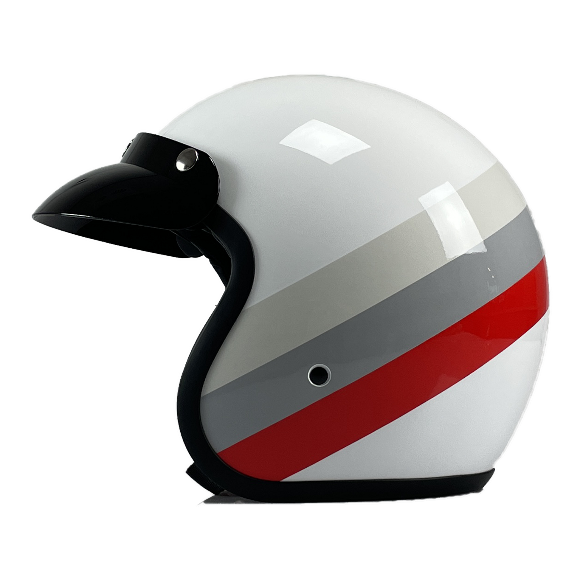 Niu Classic Helm Wit zijkant