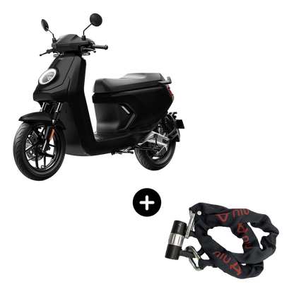Niu MQi GT EVO Mat Zwart actie
