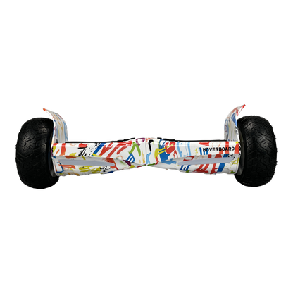 Off Road Hoverboard 8,5 inch Graffiti Wit