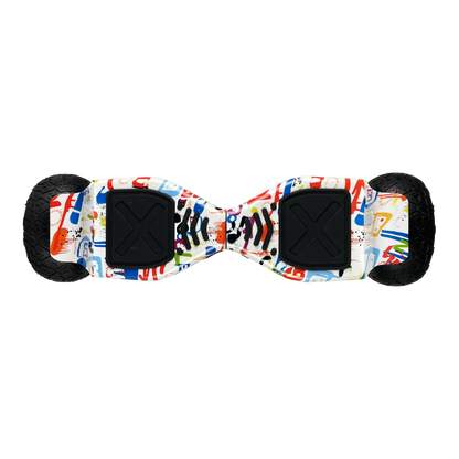 Off Road Hoverboard 8,5 inch Graffiti Wit