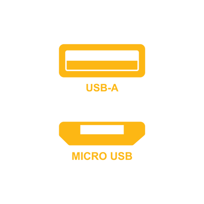 USB-A en Micro USB connector