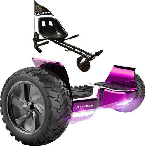 Off Road Hoverboard - Chroom Roze + Hoverkart Vering - Voltes