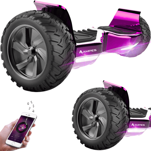 Off Road Hoverboard - Chroom Roze