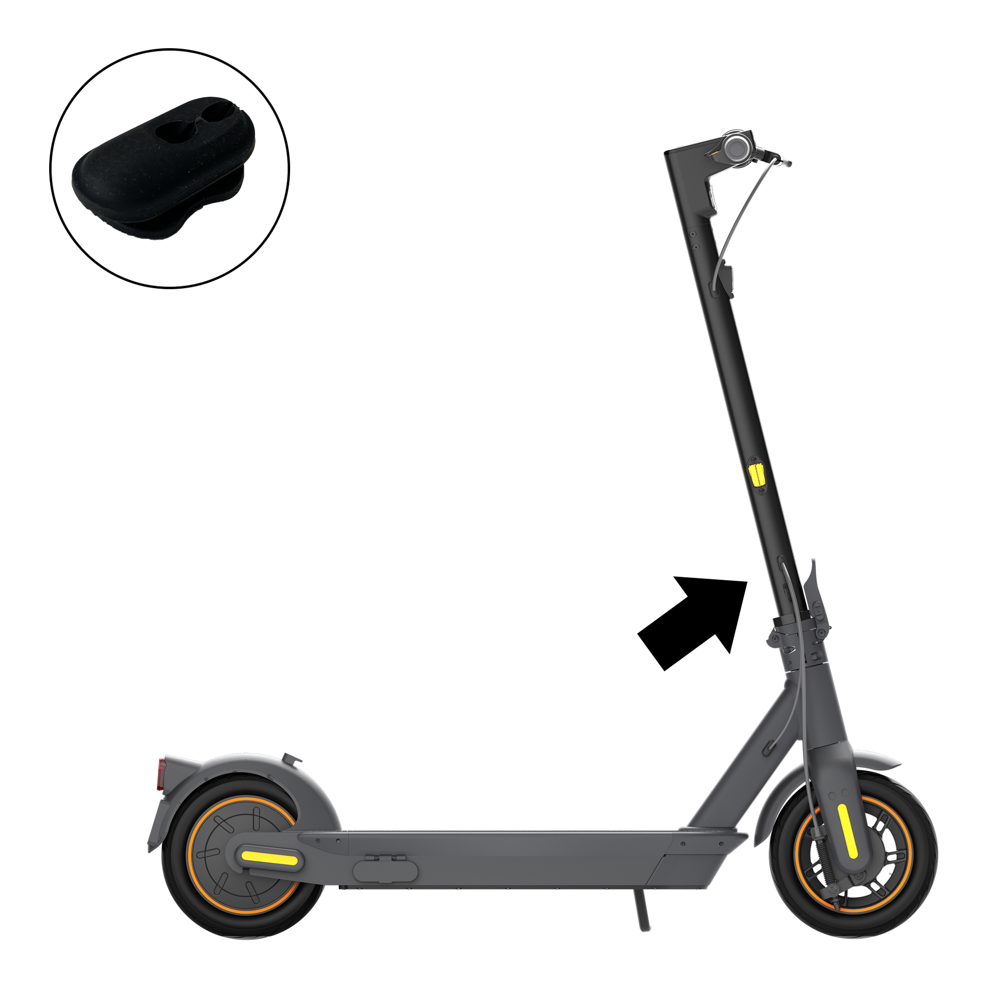 Segway-Ninebot Kickscooter Max G30-Series Stuurstang Dubbele Kabelgeleider