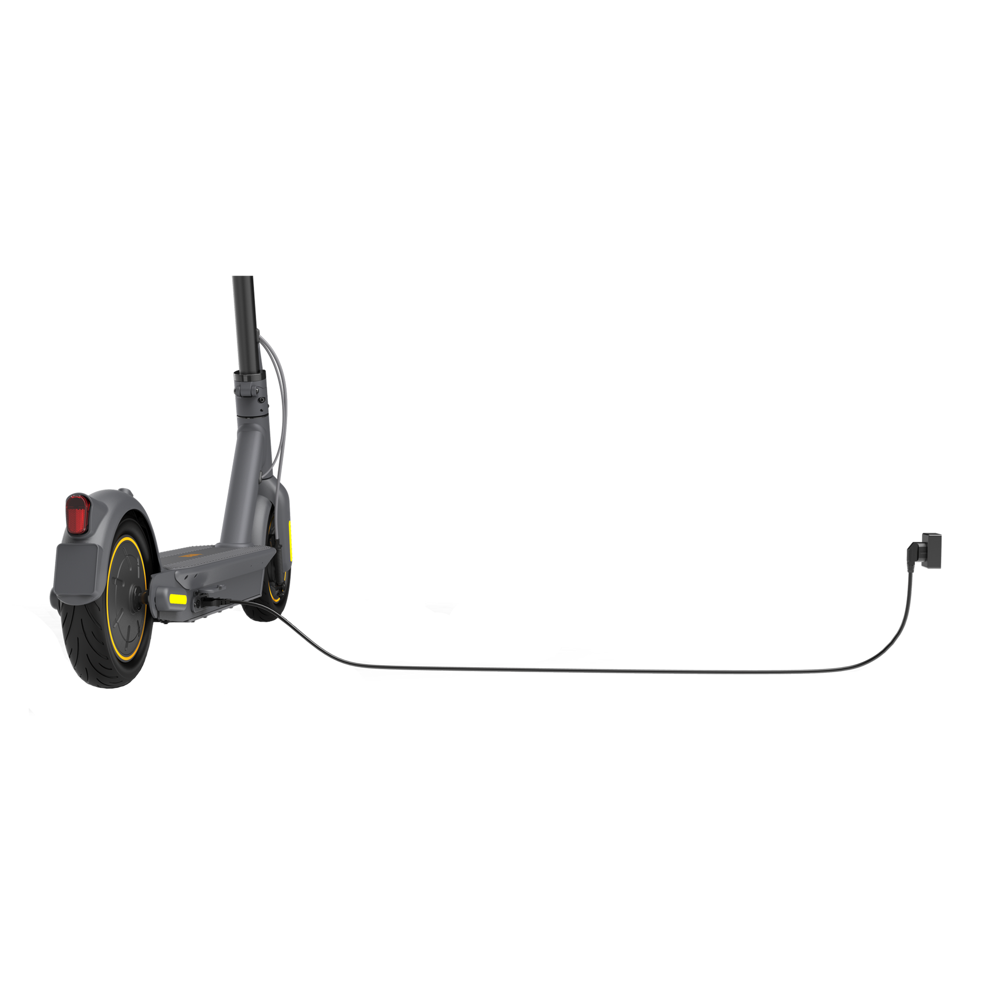 Segway-Ninebot Kickscooter Max G30E II aan het opladen